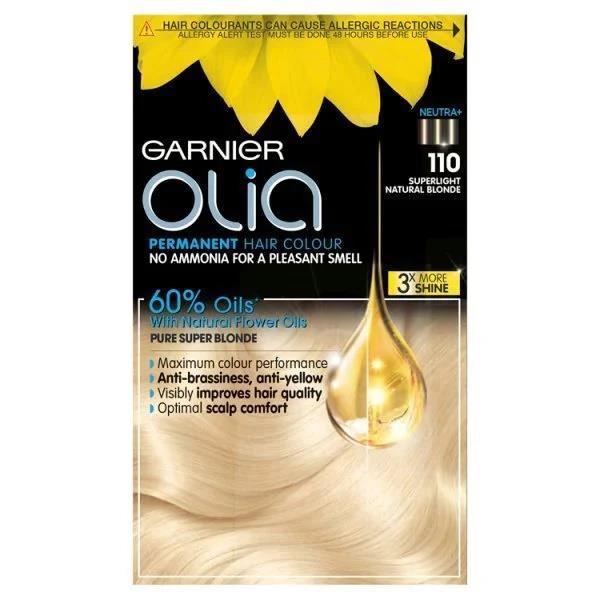 Garnier Olia Permanent Hair Colour 110 Superlight Natural Blonde (Case of 3)
