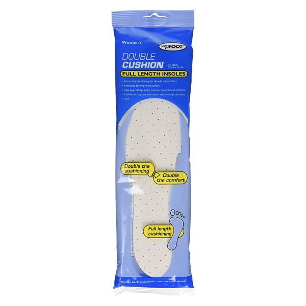 (LT) Profoot Double Cushion Full Length Insoles Women's One Pair (Case of 6)