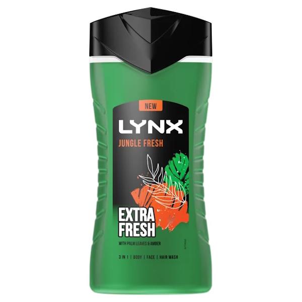 Lynx Jungle Fresh Bodywash 225ml (Case of 6)