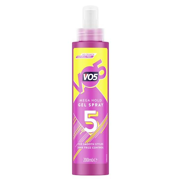 VO5 Mega Hold Gel Spray 200ml (Case of 6)