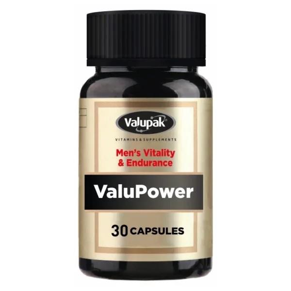 (LT) Valupak ValuPower Men's Vitality & Endurance 30 Capsules (Case of 6)