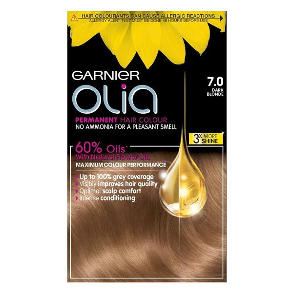 Garnier Olia Permanent Hair Colour 7.0 Dark Blonde (Case of 3)