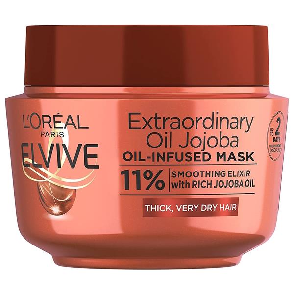 L'Oreal Elvive Extraordinary Oil Jojoba Oil-Infused Mask 300ml (Case of 6)