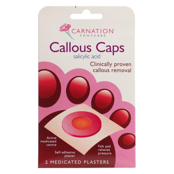 Carnation Footcare Callous Caps 2 Medicated Plasters (Case of 12)