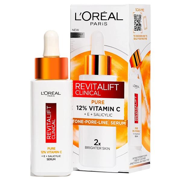 L'Oreal Revitalift Clinical Pure 12% Vitamin C Serum 30ml (Case of 6)