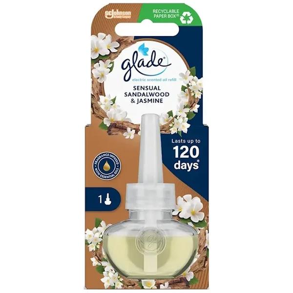 Glade Electric Plug In Air Freshener Refill Sandalwood & Jasmine 20ml (Case of 6)