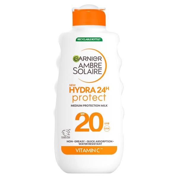 Garnier Ambre Solaire Hydra 24 Protect SPF20 Sun Lotion 175ml (Case of 6)