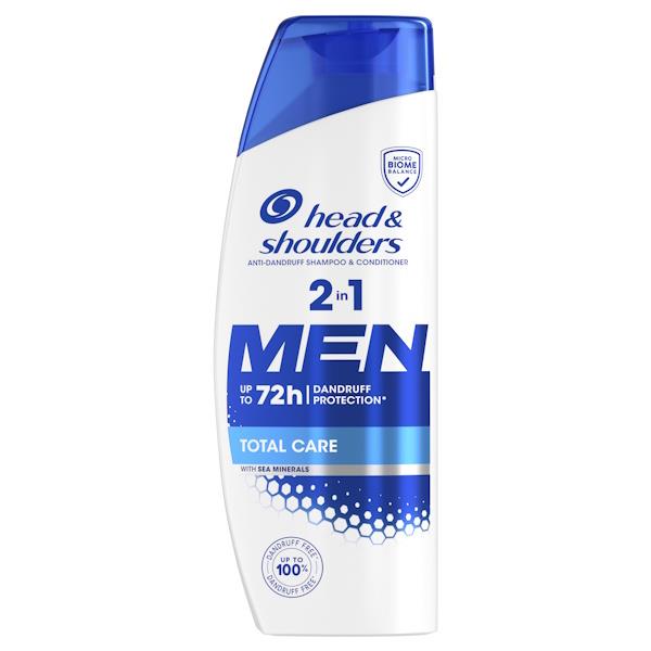 Head & Shoulders 2in1 Shampoo Men Total Care 330ml (Case of 6)