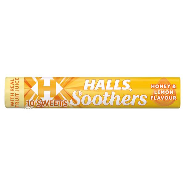 Halls Soothers Honey & Lemon Flavour 45g (Case of 20)