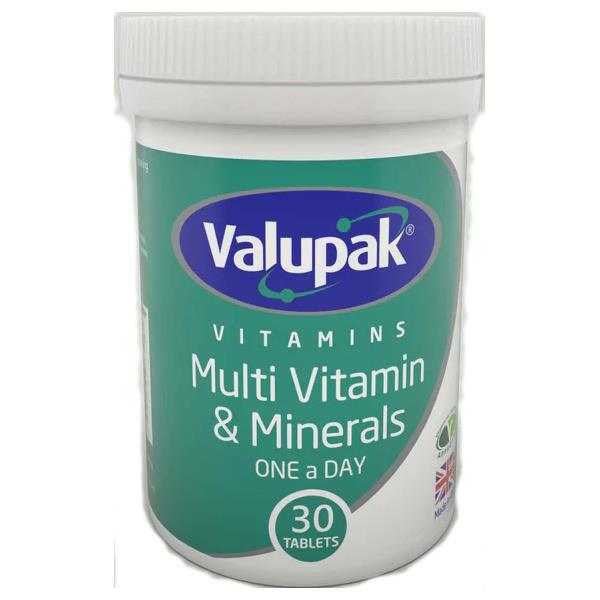 Valupak Multivitamin & Minerals 30 OAD Tablets (Case of 6)