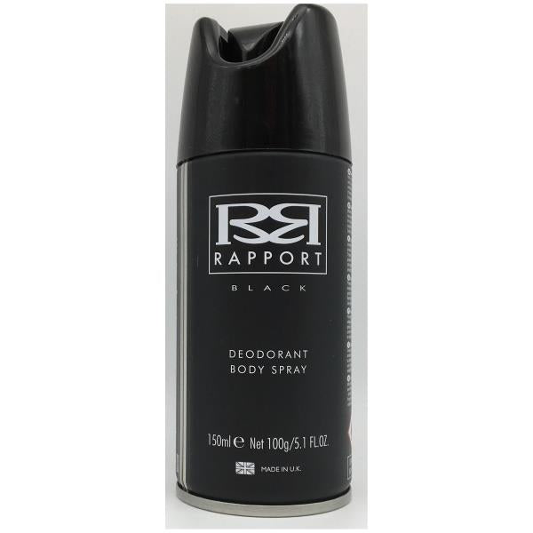 Rapport Black Deodorant Body Spray 150ml (Case of 12)
