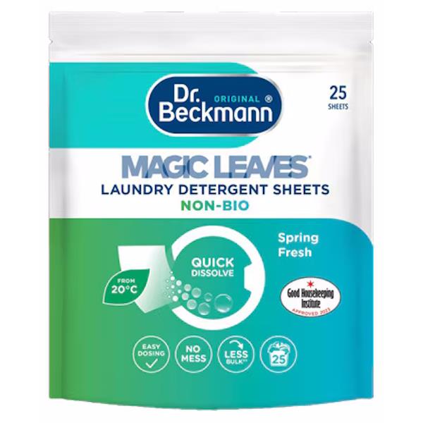 Dr Beckmann Laundry Detergent Sheets Non-Bio 25 Sheets (Case of 10)