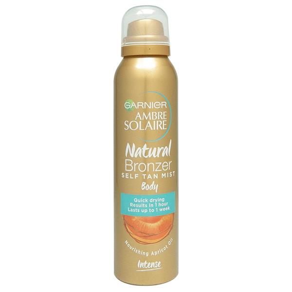 (LT) Garnier Ambre Solaire Natural Bronzer Self Tan Mist Body Dark 150ml (Case of 6)