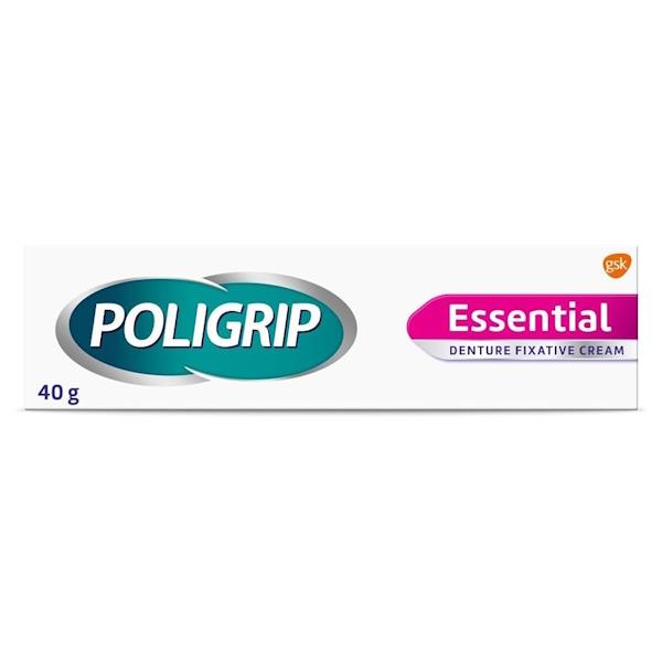 Poligrip Essential Denture Fixative Cream 40g (Case of 6)