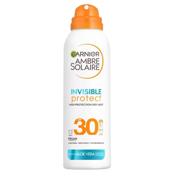 Garnier Ambre Solaire Invisible Protect Dry Mist SPF30 150ml (Case of 6)