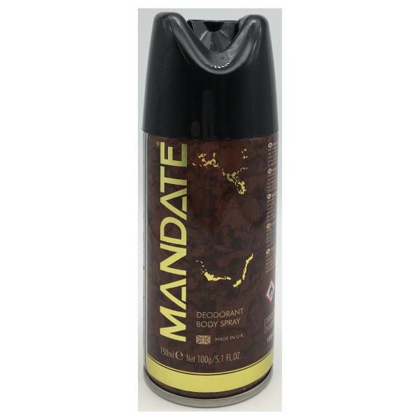 Mandate Deodorant Body Spray 150ml (Case of 12)