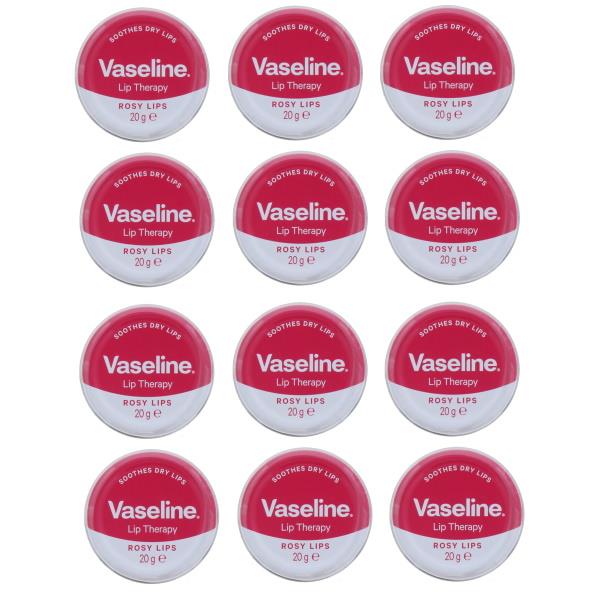 Vaseline Lip Therapy Rosy Lips 20g (Case of 12)