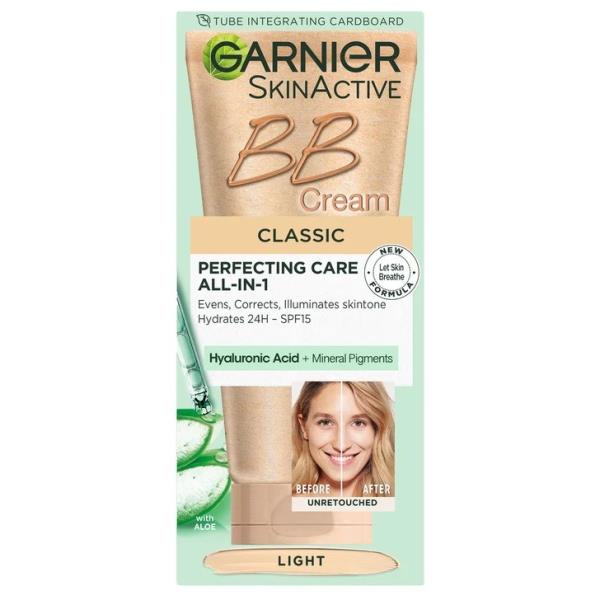 Garnier Skin Active BB Cream Classic SPF15 Light 50ml (Case of 6)