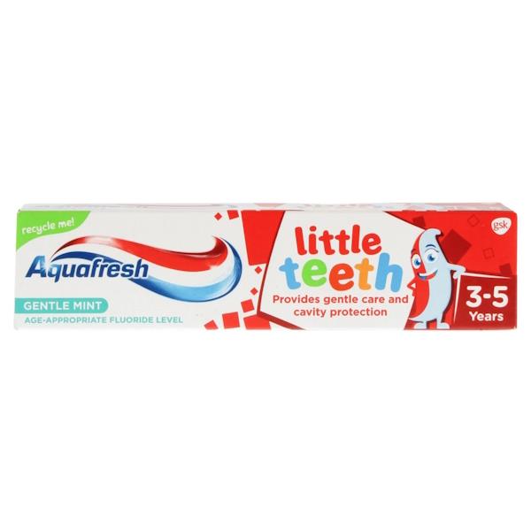 Aquafresh Little Teeth Gentle Mint Toothpaste 3-5 Years 50ml (Case of 12)