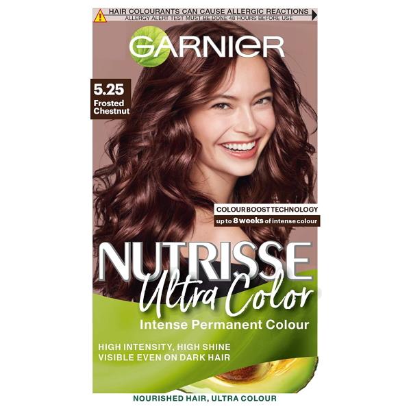 (LT) Garnier Nutrisse Ultra Color Permanent Colour 5.25 Frosted Chestnut (Case of 3)