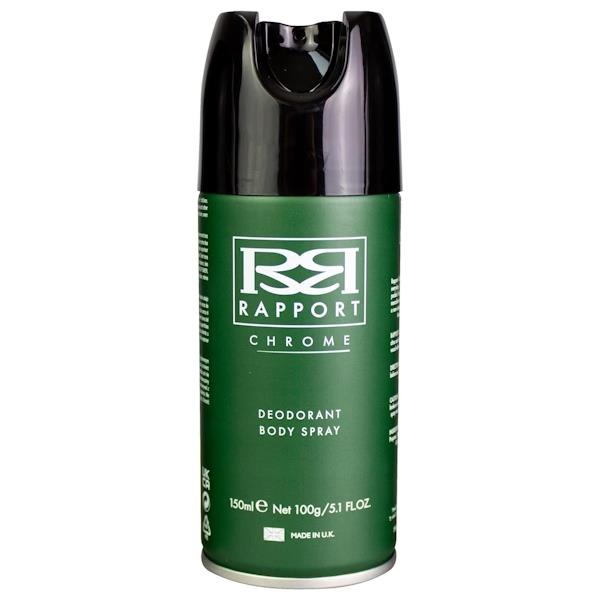 Rapport Chrome Deodorant Body Spray 150ml (Case of 12)