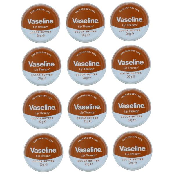 Vaseline Lip Therapy Cocoa Butter 20g (Case of 12)