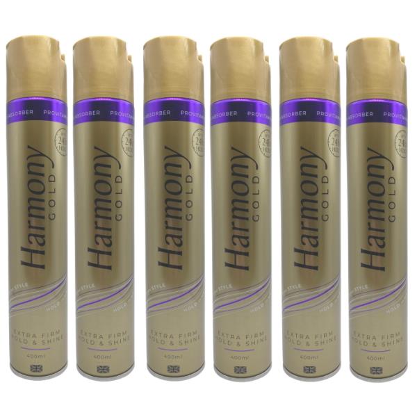 Harmony Gold Hairspray Extra Firm Hold 400ml (Case of 6)