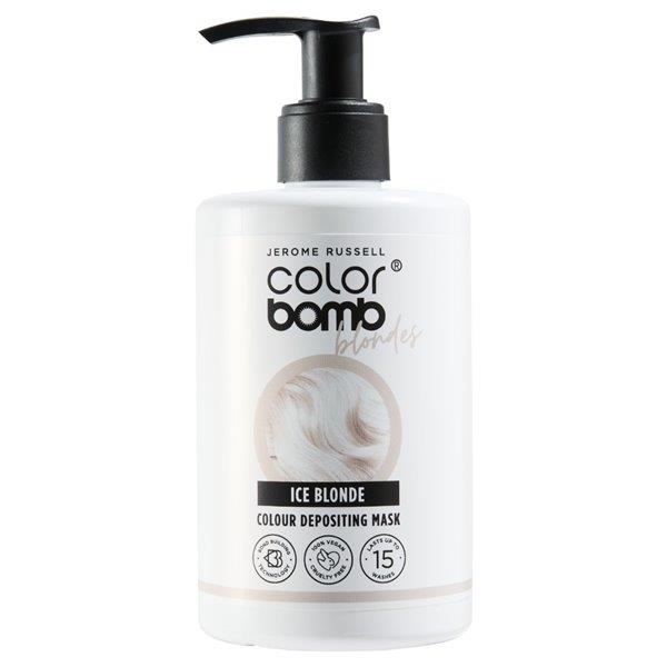 Jerome Russell Color Bomb Blondes Ice Blonde Colour Depositing Mask 300ml (Case of 6)