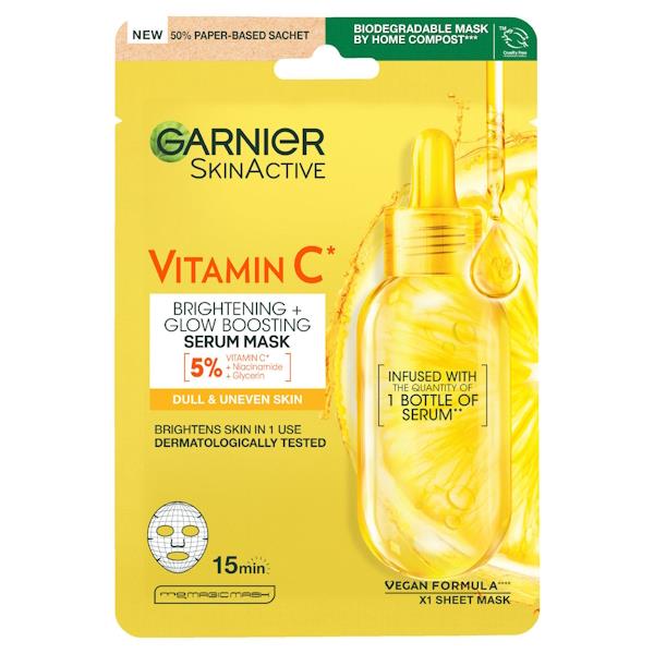 Garnier Skin Active Vitamin C Sheet Mask 28g (Case of 20)