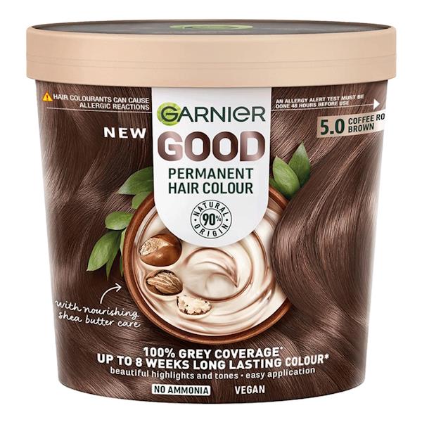 Garnier Good Permanent Hair Colour 5.0 Coffee Roast Brown (Case of 3)