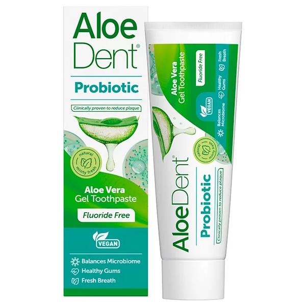 Aloe Dent Probiotic Aloe Vera Gel Toothpaste 75ml (Case of 6)