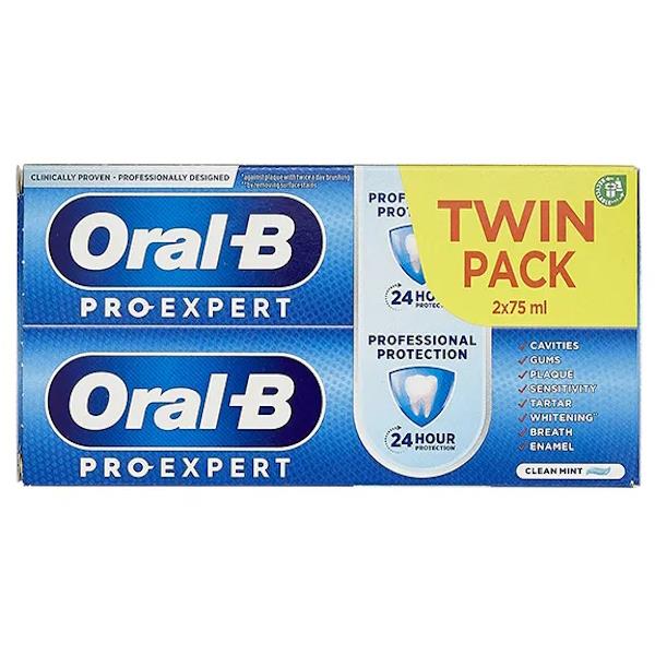 Oral-B Pro Expert Clean Mint Toothpaste 2 x 75ml (Case of 12)