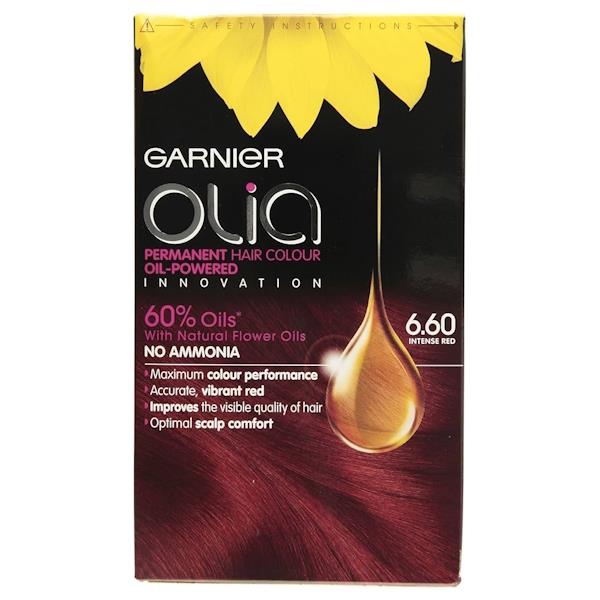 Garnier Olia Permanent Hair Colour 6.60 Intense Red (Case of 3)