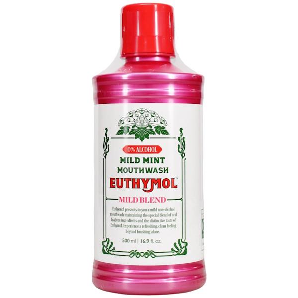 Euthymol Mild Mint Mouthwash 500ml (Case of 6)