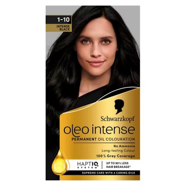 Schwarzkopf Oleo Intense Permanent Oil Colour 1-10 Intense Black (Case of 3)