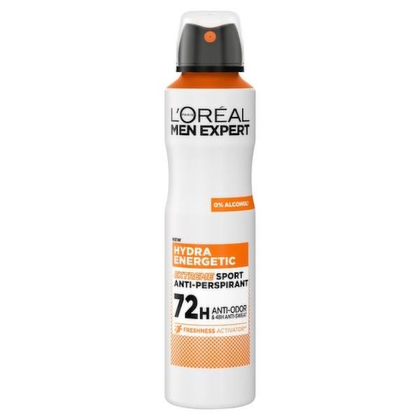 L'Oreal Men Expert Anti-Perspirant Spray Hydra Energetic Extreme Sport 250ml (Case of 6)