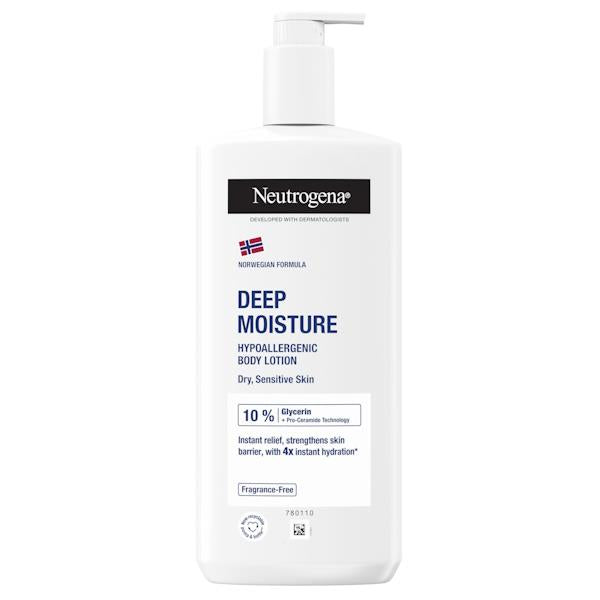 Neutrogena Deep Moisture Hypoallergenic Body Lotion 400ml (6 PACKS)