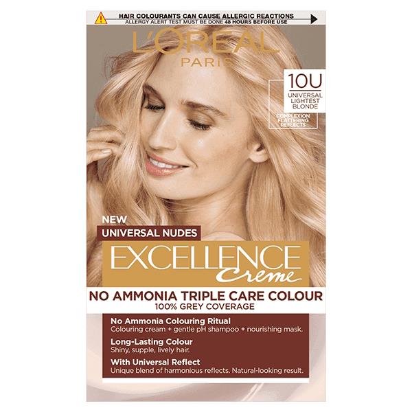 (LT) L'Oreal Excellence Creme Universal Nudes 10U Universal Lightest Blonde (Case of 3)