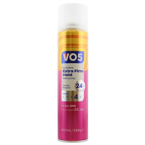 VO5 Invisible Extra Firm Hold Hairspray 400ml (Case of 6)