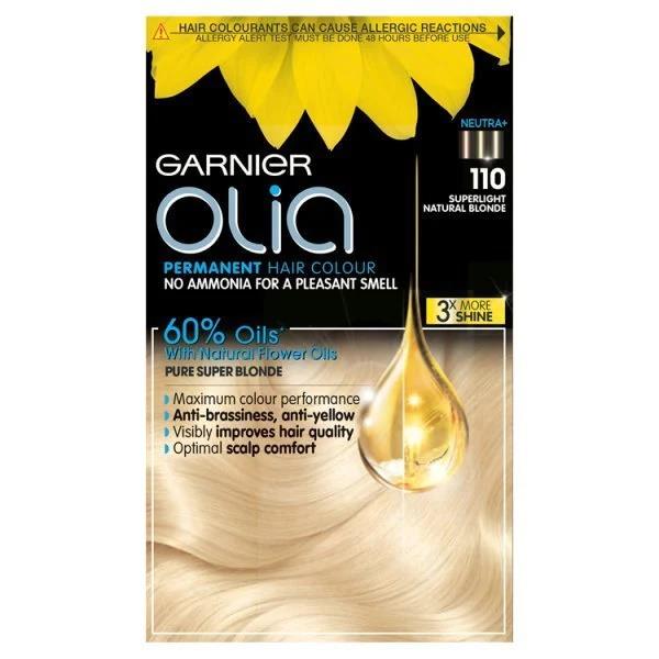 (LT) Garnier Olia Permanent Hair Colour 110 Superlight Natural Blonde (Case of 3)