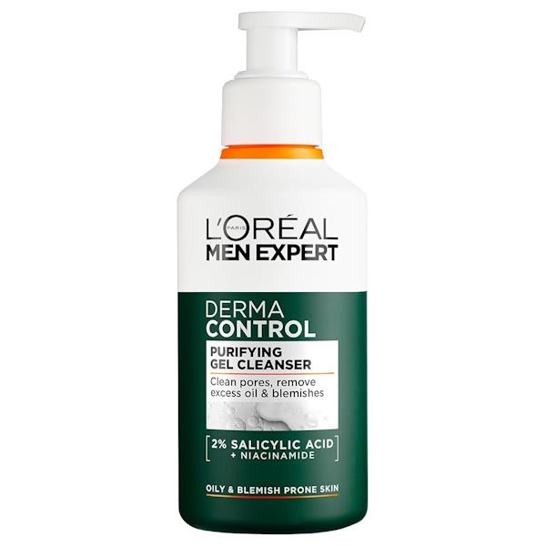 L'Oreal Men Expert Derma Control Purifying Gel Cleanser 260ml (Case of 6)