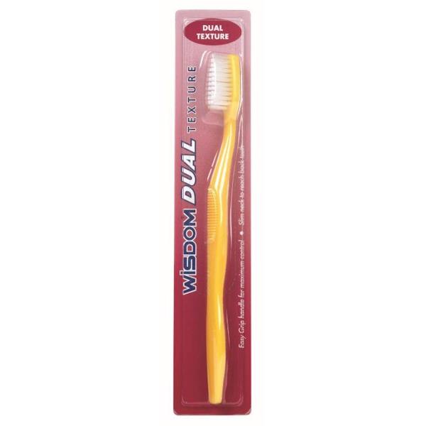 Wisdom Dual Texture Toothbrush (Case of 12)