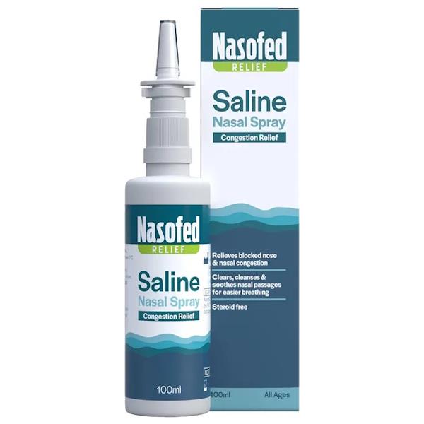 Nasofed Relief Saline Nasal Spray 100ml (Case of 5)