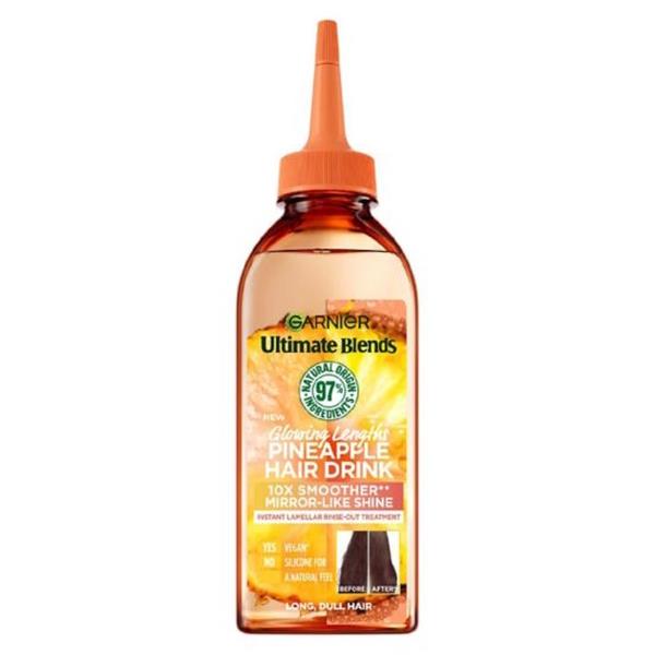 Garnier Ultimate Blends Glowing Lengths Pineapple Hair Drink 200ml (Case of 6)