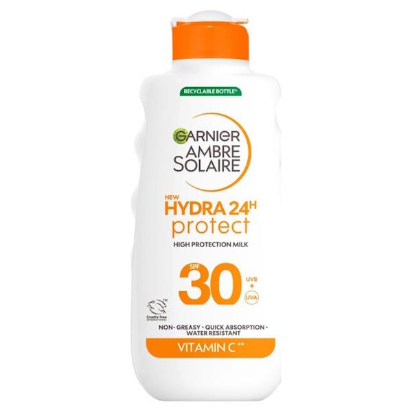 Garnier Ambre Solaire Hydra 24 Protect SPF30 Sun Lotion 175ml (Case of 6)