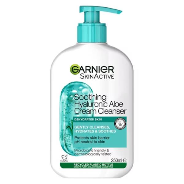Garnier Skin Active Soothing Hyaluronic Aloe Cream Cleanser 250ml (Case of 6)