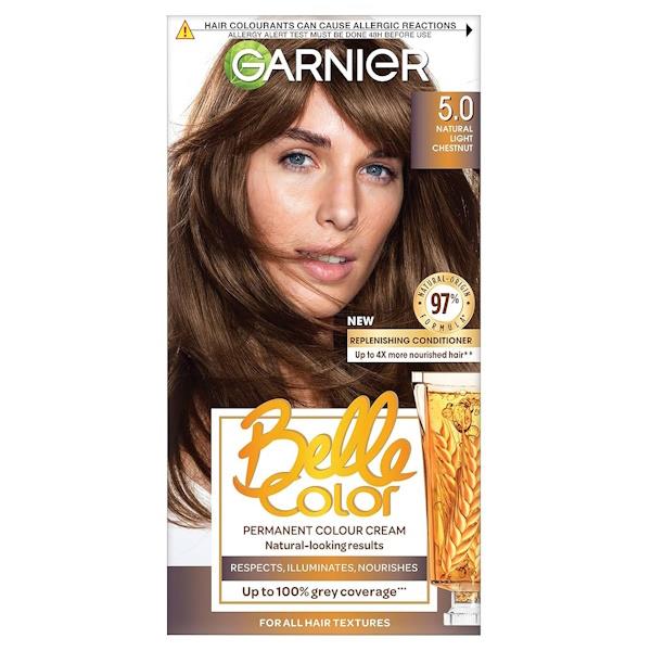 (LT) Garnier Belle Color Permanent Colour 5 Natural Light Chestnut (Case of 3)
