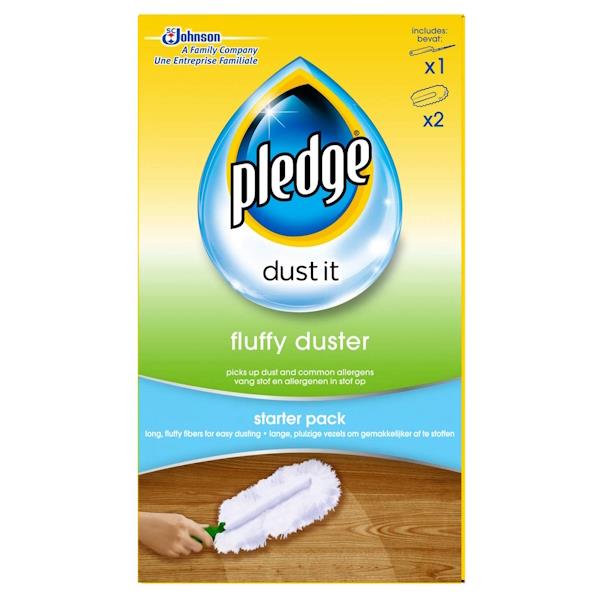 Pledge Dust It Fluffy Duster Starter Pack (Case of 6)