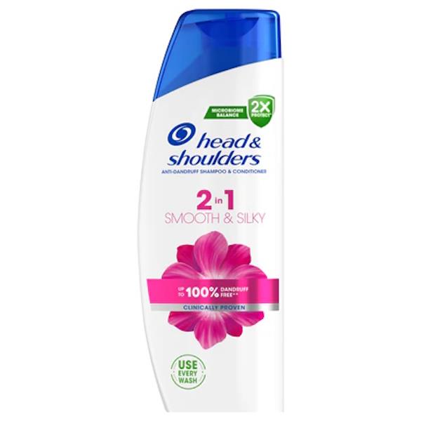 Head & Shoulders 2in1 Shampoo Smooth & Silky 330ml (Case of 6)