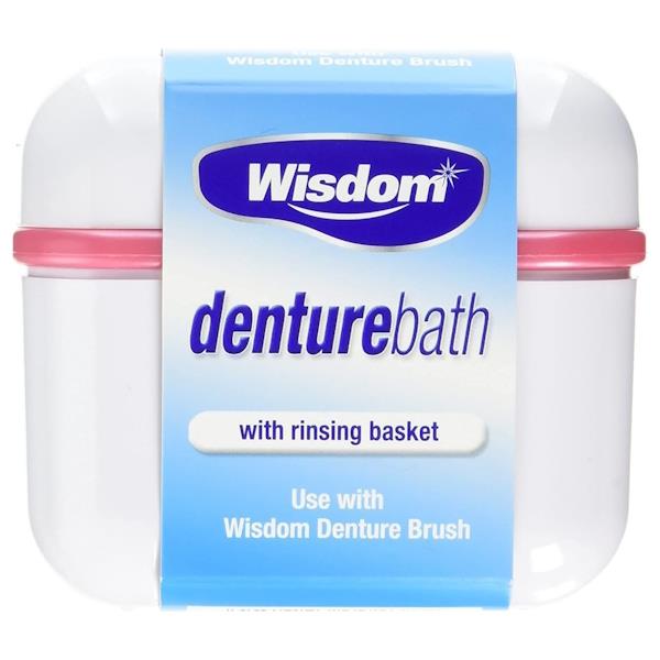 Wisdom Denture Bath (Colours Vary) (Case of 12)